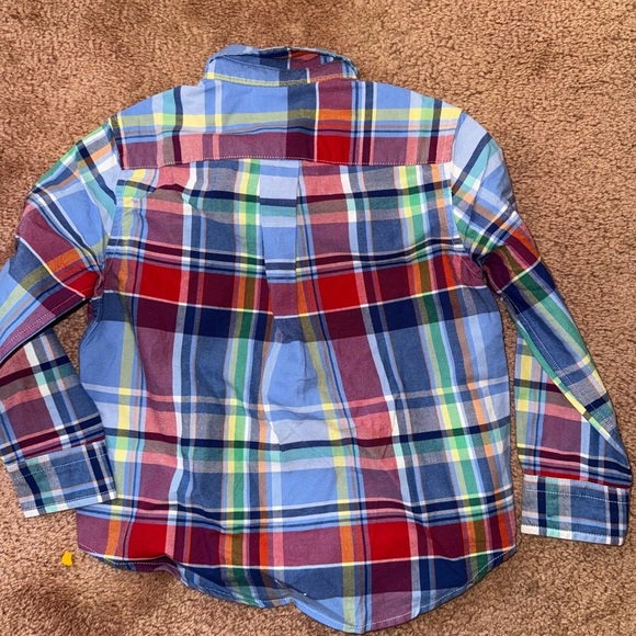 Toddler 3T Multicolor Plaid Shirt - Picture 3 of 3